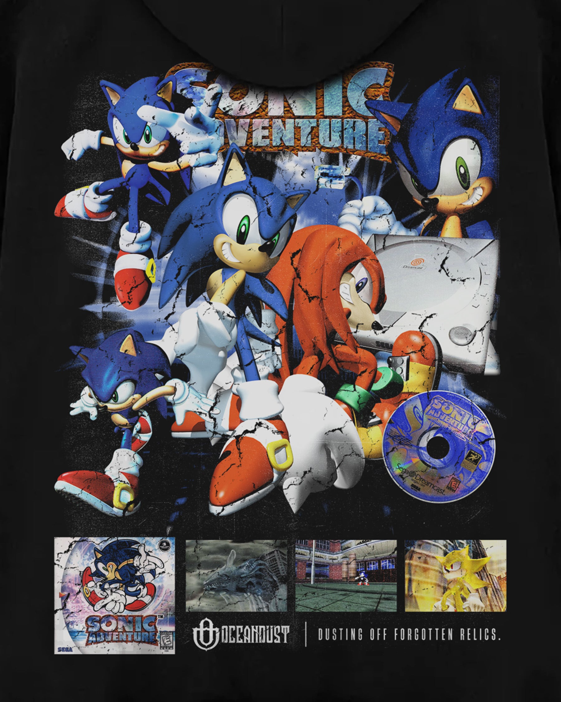 Video Games 'Sonic Adventure' Oversized Hoodie